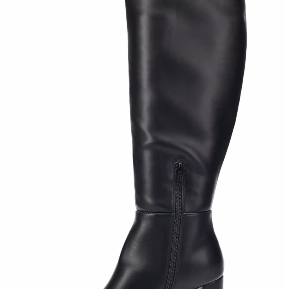 Black Knee-High Women's Boots - Picture 6 of 6